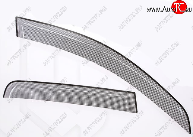2 399 р. Дефлектора окон CA-Plastic  Acura MDX  YD2 (2006-2009) дорестайлинг (Шелкография черная, Без хром. молдинга)  с доставкой в г. Вологда