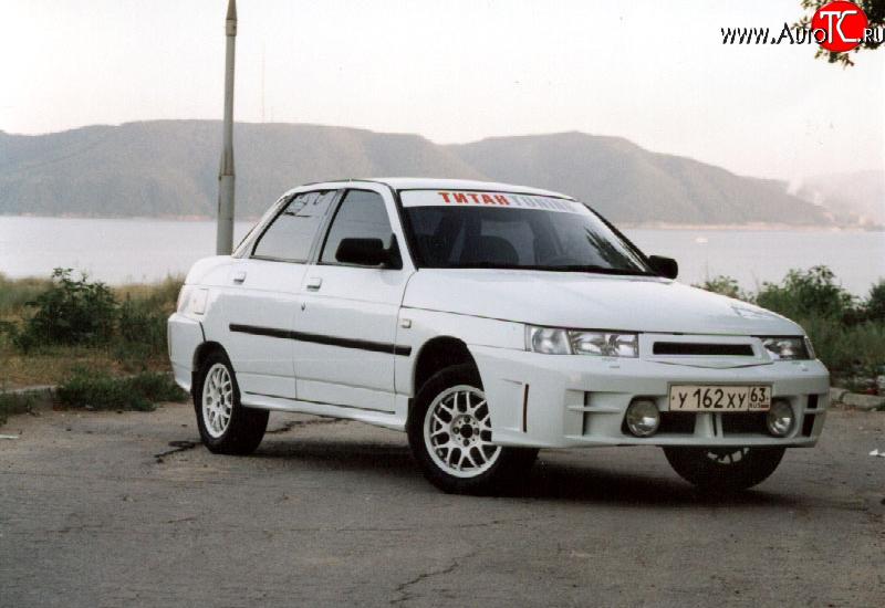 1 799 р. Пороги накладки Titan - Sport  Лада 2110 - 2112 (Неокрашенные)  с доставкой в г. Вологда