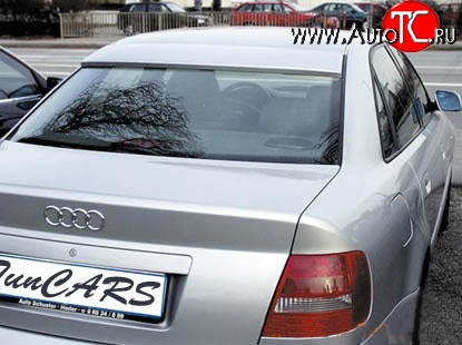 2 749 р. Козырёк RS на заднее лобовое стекло автомобиля Audi A4 B5 8D2 седан дорестайлинг (1994-1997) (Неокрашенный)  с доставкой в г. Вологда