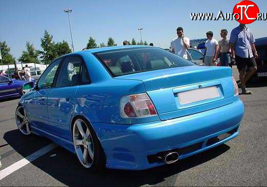4 999 р. Накладка заднего бампера Audi A4 B5 8D2 седан 2-ой рестайлинг (1999-2001)  с доставкой в г. Вологда