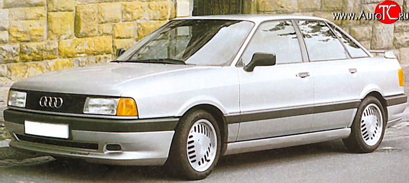 4 999 р. Накладка переднего бампера Classic V2 Audi 80 B3 седан (1986-1991)  с доставкой в г. Вологда
