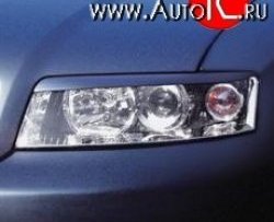 999 р. Реснички СT на фары Audi A4 B6 седан (2000-2006) (Неокрашенные)  с доставкой в г. Вологда. Увеличить фотографию 2