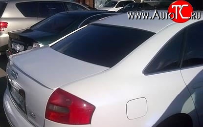 1 589 р. Козырёк на заднее лобовое стекло Style Audi A6 C5 дорестайлинг, седан (1997-2001) (Неокрашенный)  с доставкой в г. Вологда