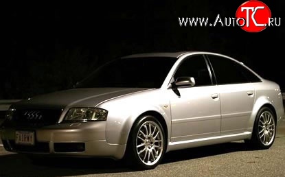 4 749 р. Пороги накладки Vortex Audi A6 C5 дорестайлинг, седан (1997-2001) (Неокрашенные)  с доставкой в г. Вологда