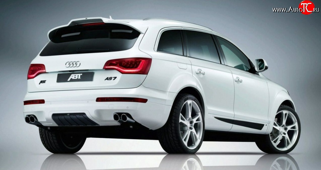 6 999 р. Накладка заднего бампера ABT Audi Q7 4L дорестайлинг (2005-2009)  с доставкой в г. Вологда