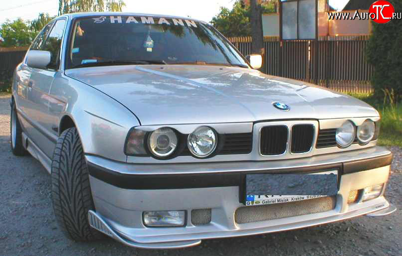 5 399 р. Накладка переднего бампера Classic BMW 5 серия E34 седан дорестайлинг (1988-1994)  с доставкой в г. Вологда