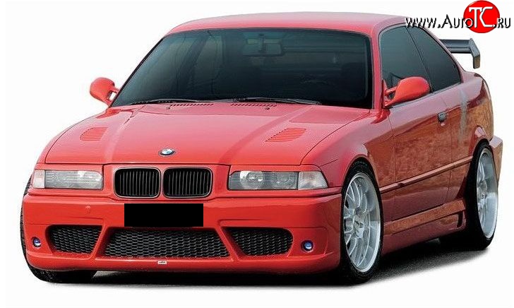 3 999 р. Передний бампер Lumma style BMW 3 серия E36 седан (1990-2000) (Неокрашенный)  с доставкой в г. Вологда