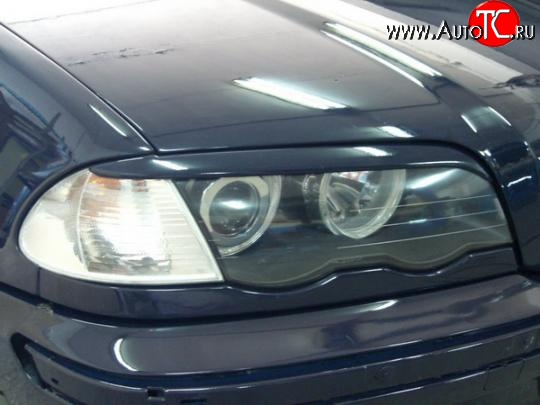 799 р. Реснички Grand  BMW 3 серия  E46 (1998-2001) седан дорестайлинг (Неокрашенные)  с доставкой в г. Вологда