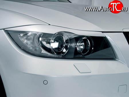 899 р. Реснички Style BMW 3 серия E90 седан дорестайлинг (2004-2008) (Неокрашенные)  с доставкой в г. Вологда