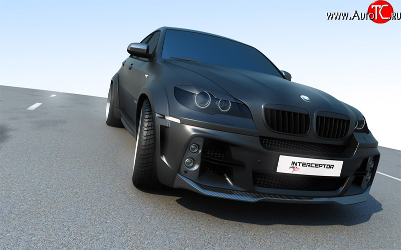 29 599 р. Комплект Светового модуля в передний бампер interceptor BMW X6 E71 рестайлинг (2012-2014)  с доставкой в г. Вологда