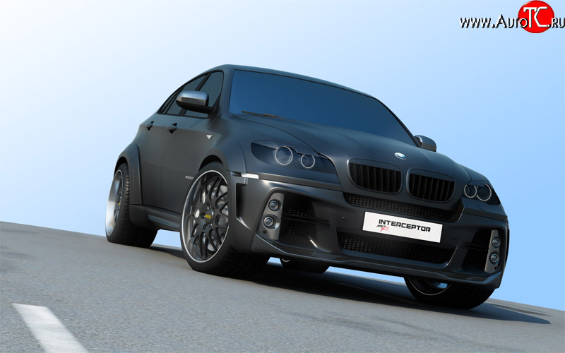 21 999 р. Передний бампер Interceptor BMW X6 E71 дорестайлинг (2008-2012) (Неокрашенный)  с доставкой в г. Вологда