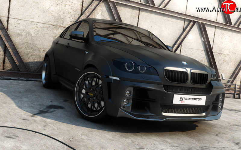 2 299 р. Комплект накладок на ноздри Interceptor BMW X6 E71 дорестайлинг (2008-2012) (Неокрашенная)  с доставкой в г. Вологда