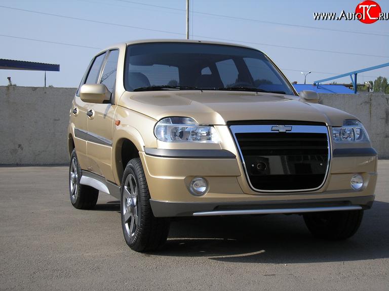 1 249 р. Обтекатель капота (мухобойник) Атака Chevrolet Niva 2123 дорестайлинг (2002-2008) (Неокрашенный)  с доставкой в г. Вологда