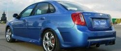 2 449 р. Пороги накладки Крестоносец Chevrolet Lacetti седан (2002-2013) (Неокрашенные)  с доставкой в г. Вологда. Увеличить фотографию 2