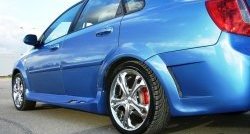 2 449 р. Пороги накладки Крестоносец Chevrolet Lacetti седан (2002-2013) (Неокрашенные)  с доставкой в г. Вологда. Увеличить фотографию 3