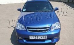2 399 р. Накладка переднего бампера Tuning Zone Chevrolet Lacetti седан (2002-2013) (Неокрашенная)  с доставкой в г. Вологда. Увеличить фотографию 2
