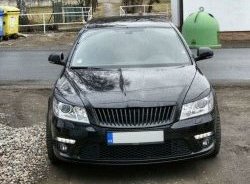 859 р. Реснички на фары СТ Skoda Octavia A5 рестайлинг универсал (2008-2013) (Неокрашенные)  с доставкой в г. Вологда. Увеличить фотографию 2