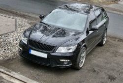 859 р. Реснички на фары СТ Skoda Octavia A5 рестайлинг универсал (2008-2013) (Неокрашенные)  с доставкой в г. Вологда. Увеличить фотографию 4