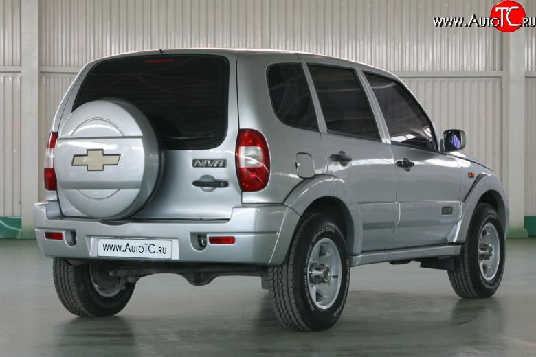 6 149 р. Задний бампер Апал Chevrolet Niva 2123 дорестайлинг (2002-2008) (Неокрашенный)  с доставкой в г. Вологда