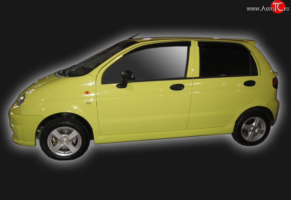 6 099 р. Пороги накладки GT Dynamics Daewoo Matiz M100 дорестайлинг (1998-2000) (Неокрашенные)  с доставкой в г. Вологда
