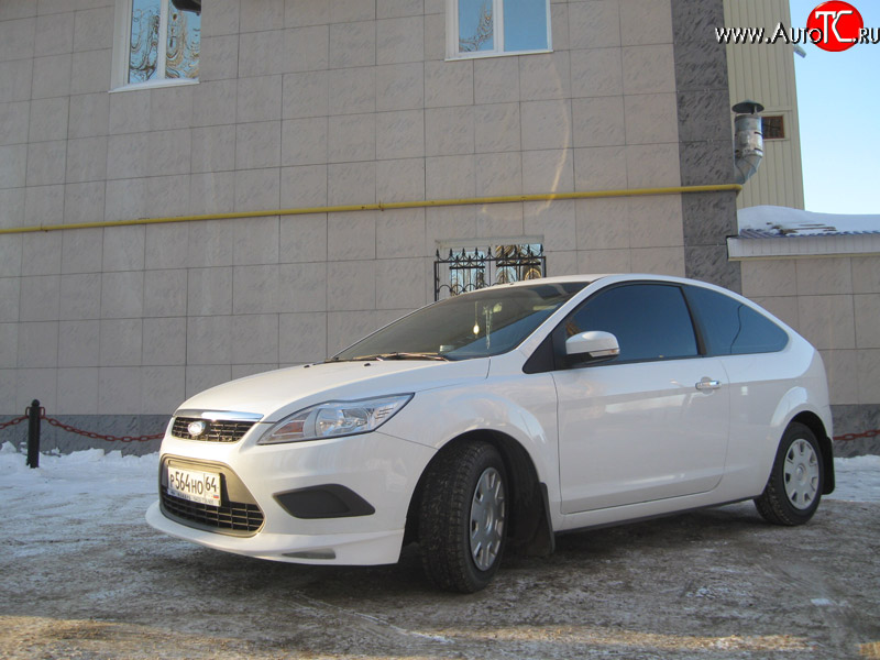 3 149 р. Спортивная юбка переднего бампера AutoTC RS Ford Focus 2 универсал рестайлинг (2007-2011) (Неокрашенная)  с доставкой в г. Вологда
