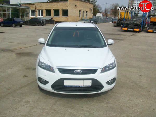 1 149 р. Реснички Loder 1899 широкие №1  Ford Focus  2 (2007-2011) седан рестайлинг, универсал рестайлинг, хэтчбэк 3 дв. рестайлинг, хэтчбэк 5 дв. рестайлинг (Неокрашенные)  с доставкой в г. Вологда