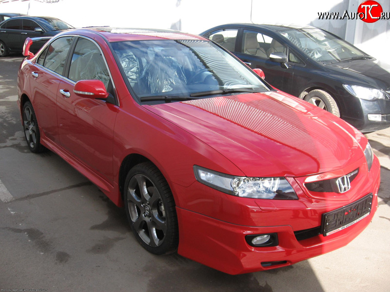 4 599 р. Решётка радиатора Mugen  Honda Accord ( 7 CL,  7 CM) (2005-2008) седан рестайлинг, универсал рестайлинг (Без сетки, Неокрашенная)  с доставкой в г. Вологда