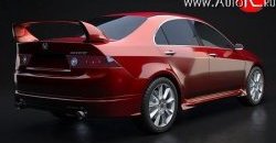 7 199 р. Накладка заднего бампера Mugen Style  Honda Accord  7 CL (2002-2005) седан дорестайлинг (Неокрашенная)  с доставкой в г. Вологда. Увеличить фотографию 3