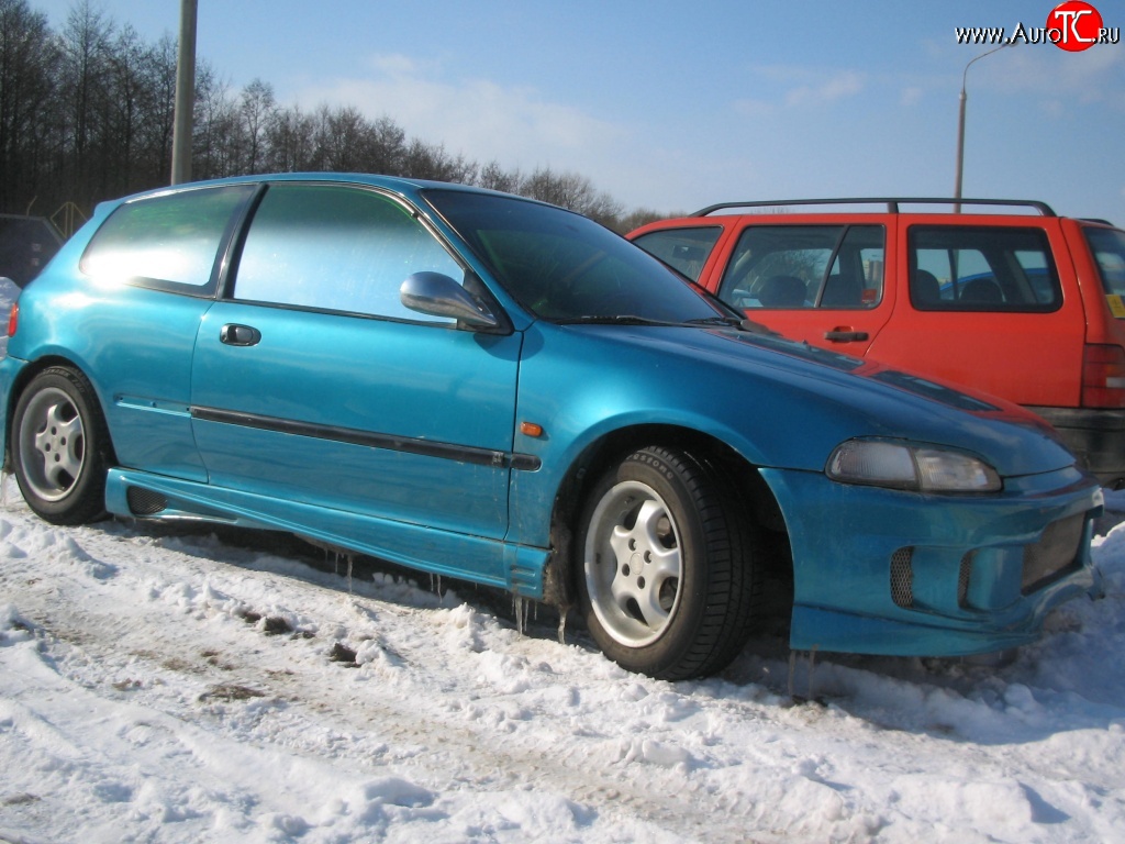 3 449 р. Пороги накладки R-Style Honda Civic EG седан (1992-1995)  с доставкой в г. Вологда