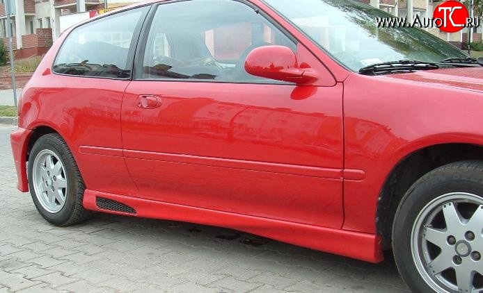 4 699 р. Пороги накладки Style Honda Civic EG седан (1992-1995)  с доставкой в г. Вологда