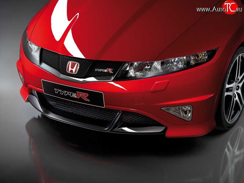 4 999 р. Накладка переднего бампера Type R Honda Civic FK,FN хэтчбэк 5 дв. дорестайлинг (2005-2008)  с доставкой в г. Вологда