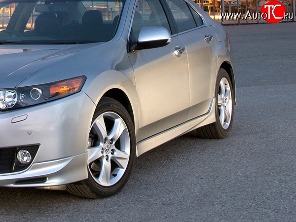 6 099 р. Пороги накладки Type-S  Honda Accord  8 CU (2008-2011) седан дорестайлинг (Неокрашенные)  с доставкой в г. Вологда