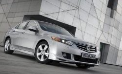 6 099 р. Пороги накладки Type-S  Honda Accord  8 CU (2008-2011) седан дорестайлинг (Неокрашенные)  с доставкой в г. Вологда. Увеличить фотографию 5