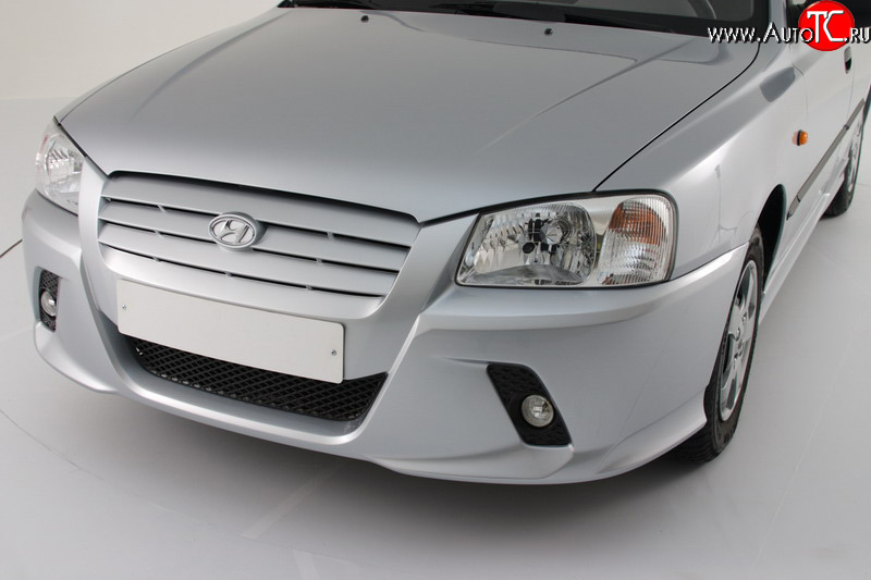 5 099 р. Передний бампер Классик Hyundai Accent 2 LC седан дорестайлинг (ТагАЗ) (1999-2012) (Неокрашенный)  с доставкой в г. Вологда