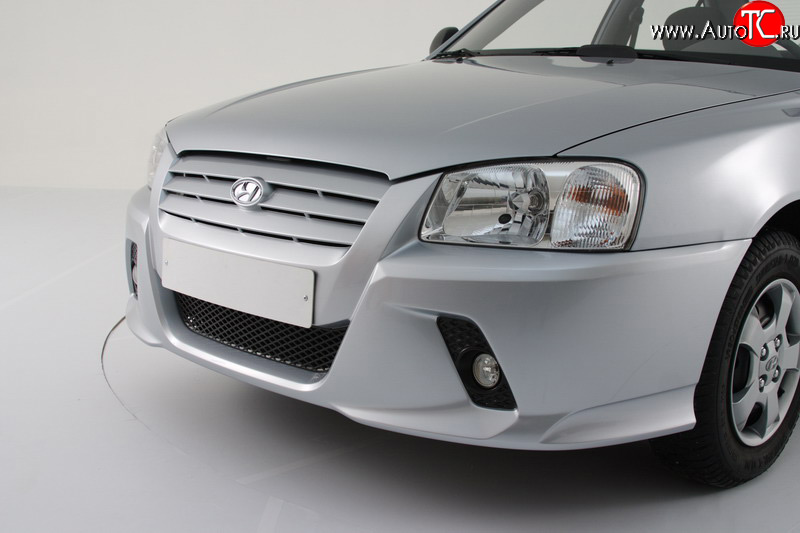 2 399 р. Противотуманные фары в передний бампер Классик Hyundai Accent 2 LC седан дорестайлинг (ТагАЗ) (1999-2012)  с доставкой в г. Вологда