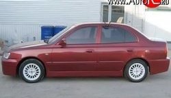 2 549 р. Пороги накладки ATH-classic Hyundai Accent 2 LC седан дорестайлинг (ТагАЗ) (1999-2012) (Неокрашенные)  с доставкой в г. Вологда. Увеличить фотографию 4