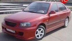 2 549 р. Пороги накладки ATH-classic Hyundai Accent 2 LC седан дорестайлинг (ТагАЗ) (1999-2012) (Неокрашенные)  с доставкой в г. Вологда. Увеличить фотографию 5