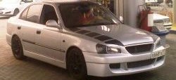2 549 р. Пороги накладки ATH-classic Hyundai Accent 2 LC седан дорестайлинг (ТагАЗ) (1999-2012) (Неокрашенные)  с доставкой в г. Вологда. Увеличить фотографию 2