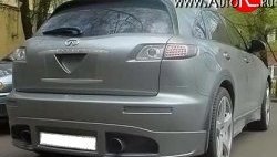 10 599 р. Накладка заднего бампера FX-Design INFINITI FX45 S50 дорестайлинг (2002-2005) (Неокрашенная)  с доставкой в г. Вологда. Увеличить фотографию 2