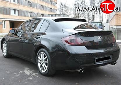 5 949 р. Накладка H Style на заднее лобовое стекло автомобиля INFINITI GF35 (2002-2008) (Неокрашенный)  с доставкой в г. Вологда