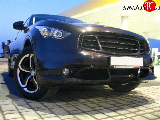 9 299 р. Юбка переднего бампера Diablo INFINITI FX50 S51 дорестайлинг (2008-2011) (Неокрашенная)  с доставкой в г. Вологда