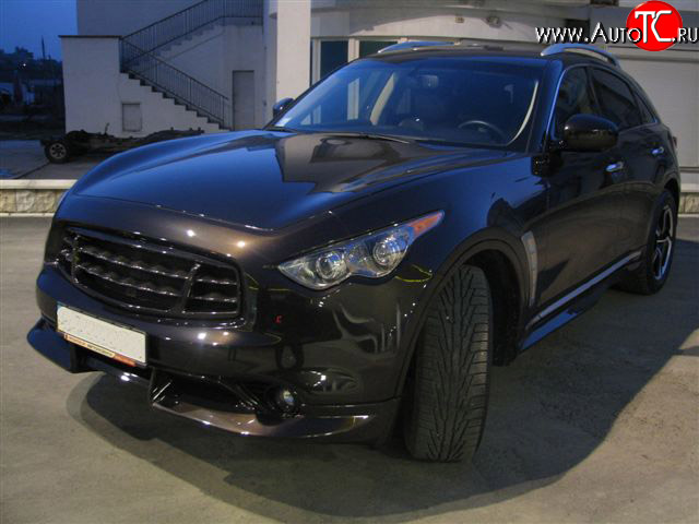 11 599 р. Пороги накладки Diablo INFINITI FX50 S51 дорестайлинг (2008-2011) (Неокрашенные)  с доставкой в г. Вологда