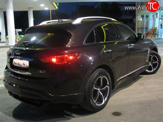 9 299 р. Накладка заднего бампера Diablo INFINITI FX50 S51 дорестайлинг (2008-2011) (Неокрашенная)  с доставкой в г. Вологда