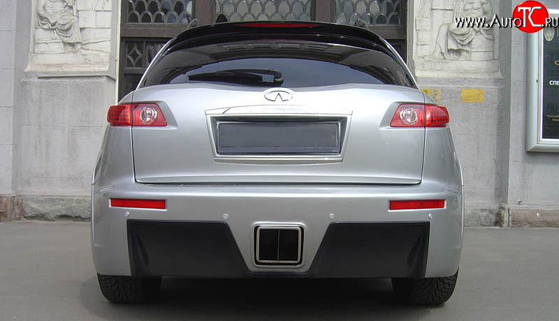 41 599 р. Задний бампер AERO INFINITI FX45 S50 дорестайлинг (2002-2005) (Неокрашенный)  с доставкой в г. Вологда