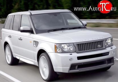 37 699 р. Передний бампер Stormer Land Rover Range Rover Sport 1 L320 дорестайлинг (2005-2009) (Бампер без решёток, Неокрашенный)  с доставкой в г. Вологда