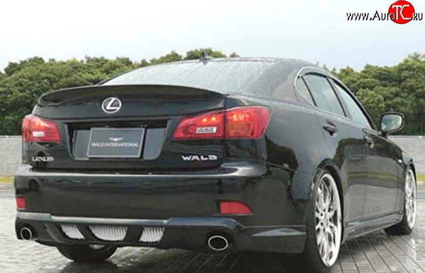 12 599 р. Накладка заднего бампера Wald Lexus IS250 XE20 седан дорестайлинг (2005-2013) (Неокрашенная)  с доставкой в г. Вологда
