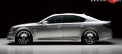 17 299 р. Пороги накладки Wald Lexus LS460 XF40 дорестайлинг (2006-2009) (Неокрашенные)  с доставкой в г. Вологда. Увеличить фотографию 2