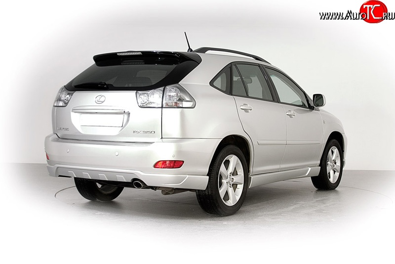 2 649 р. Накладка заднего бампера Style Lexus RX350 XU30 дорестайлинг (2003-2006) (Неокрашенная)  с доставкой в г. Вологда