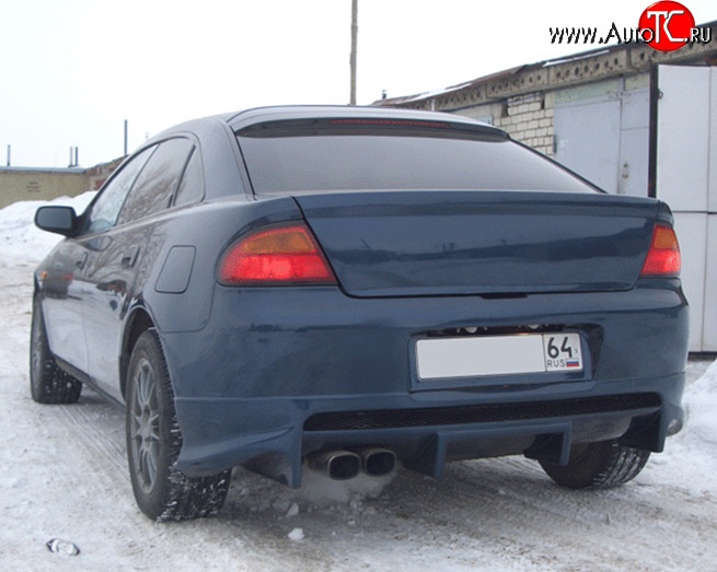 6 899 р. Накладка заднего бампера M-VRS Mazda 323 BA дорестайлинг седан (1994-1996) (Неокрашенная)  с доставкой в г. Вологда