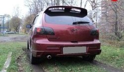7 319 р. Спойлер Racing Mazda 3/Axela BK дорестайлинг, хэтчбэк (2003-2006) (Неокрашенный)  с доставкой в г. Вологда. Увеличить фотографию 3